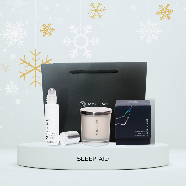 Radiant Christmas Gifts for her: Elevate her Wellness with MOi + ME's CBD Self-Care Sets - Temple Moments, Sleep Aid, and More!
